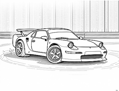 Porsche 911 race car