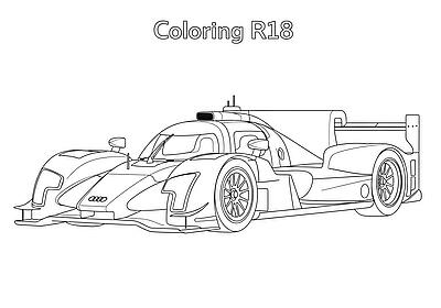 Audi R18 race car.
