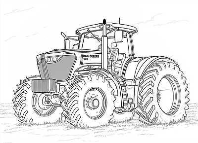 Farm Equipment Coloring Pages