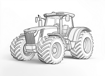 Farm Equipment Coloring Pages - Kivios