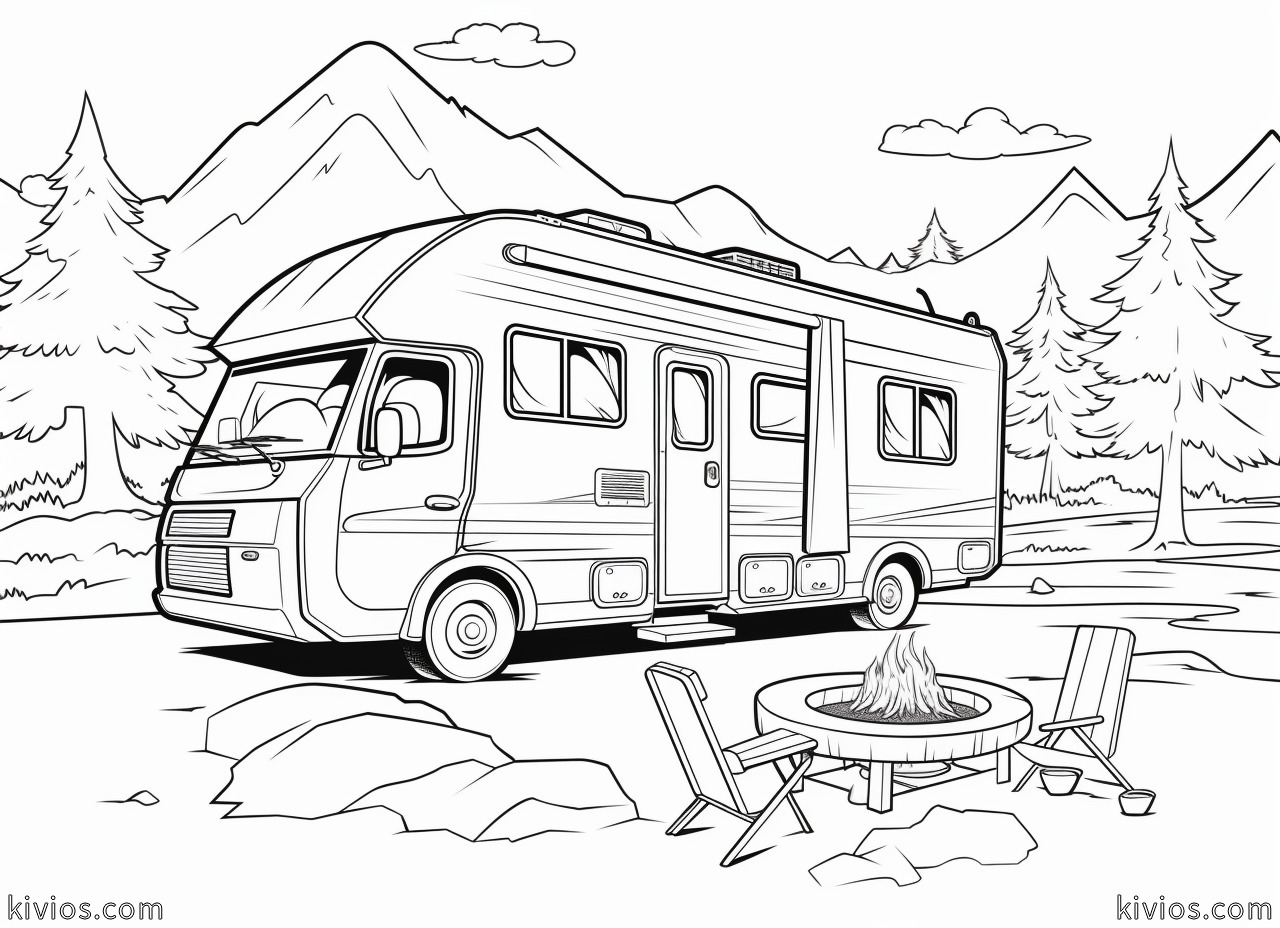 Rv Coloring Pages - Kivios