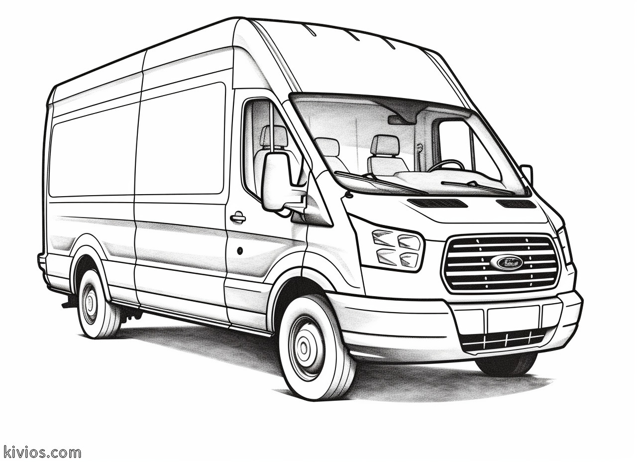 Van Coloring Pages - Kivios