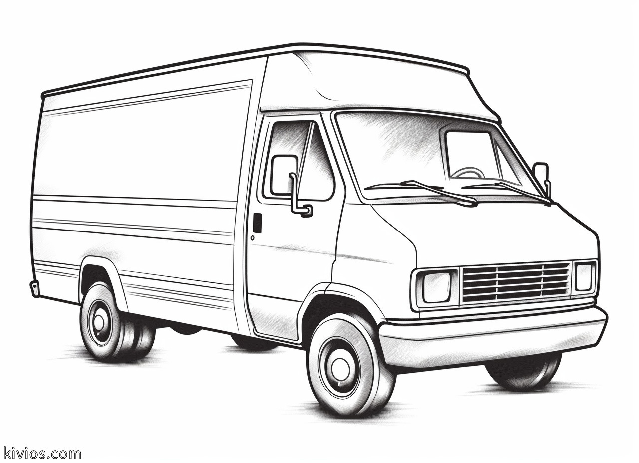 Van Coloring Pages - Kivios