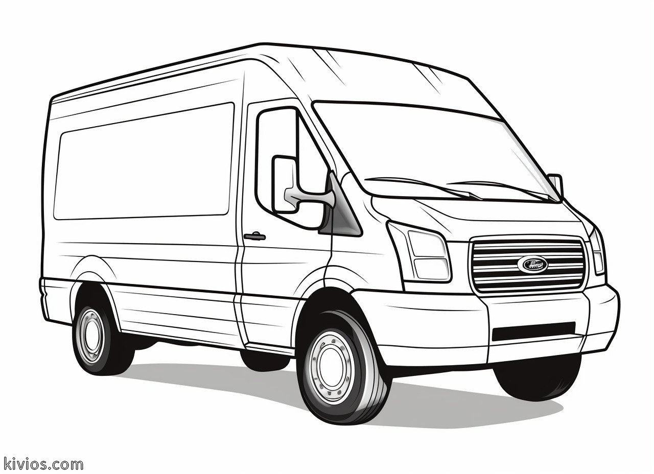 Van Coloring Pages - Kivios
