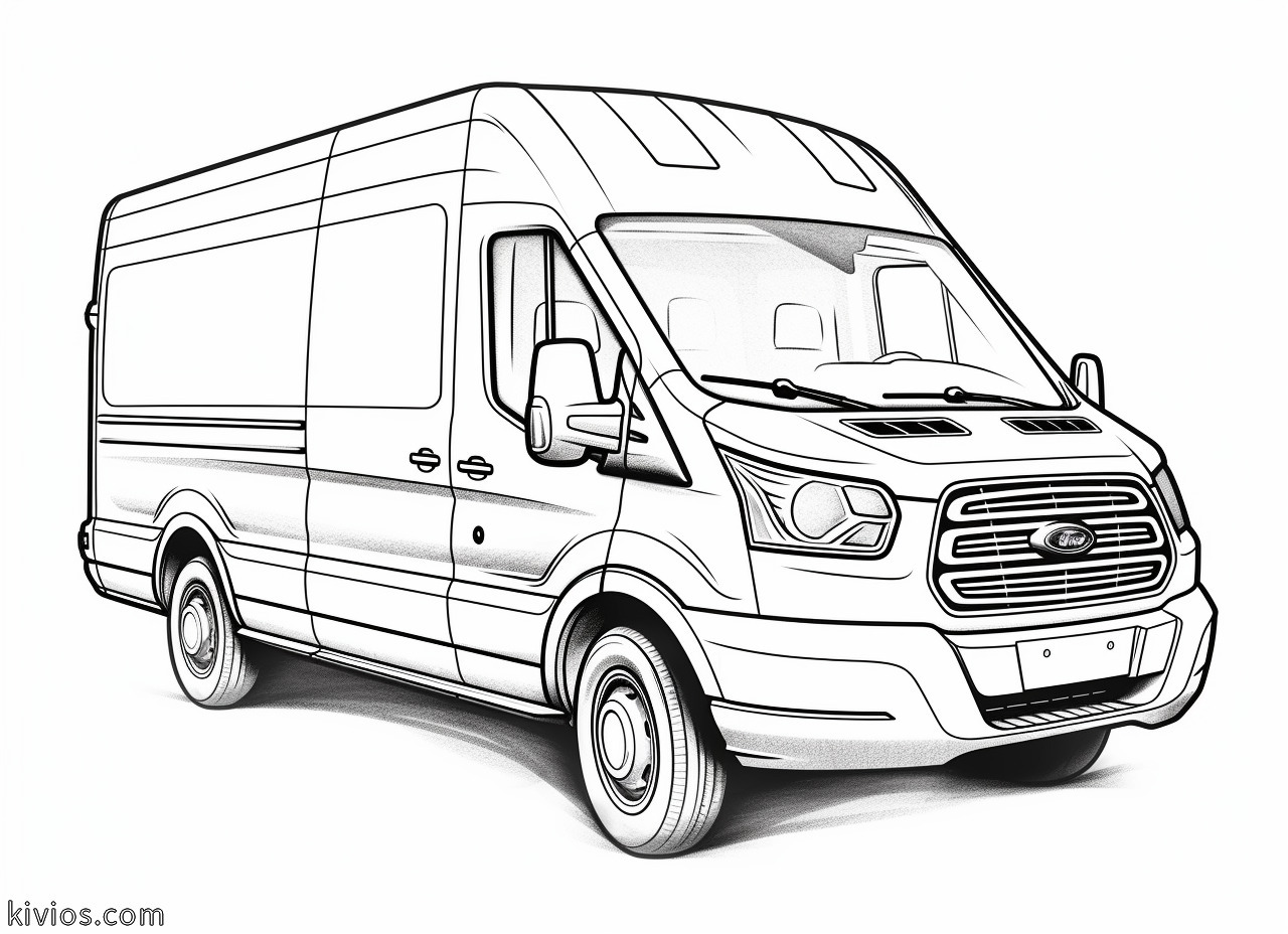 Van Coloring Pages - Kivios