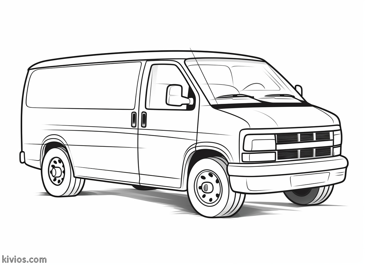 Van Coloring Pages - Kivios
