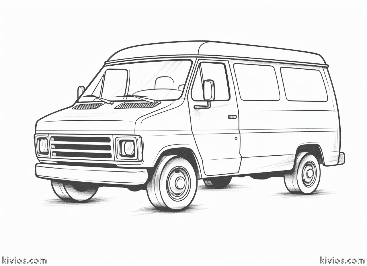 Van Coloring Pages - Kivios