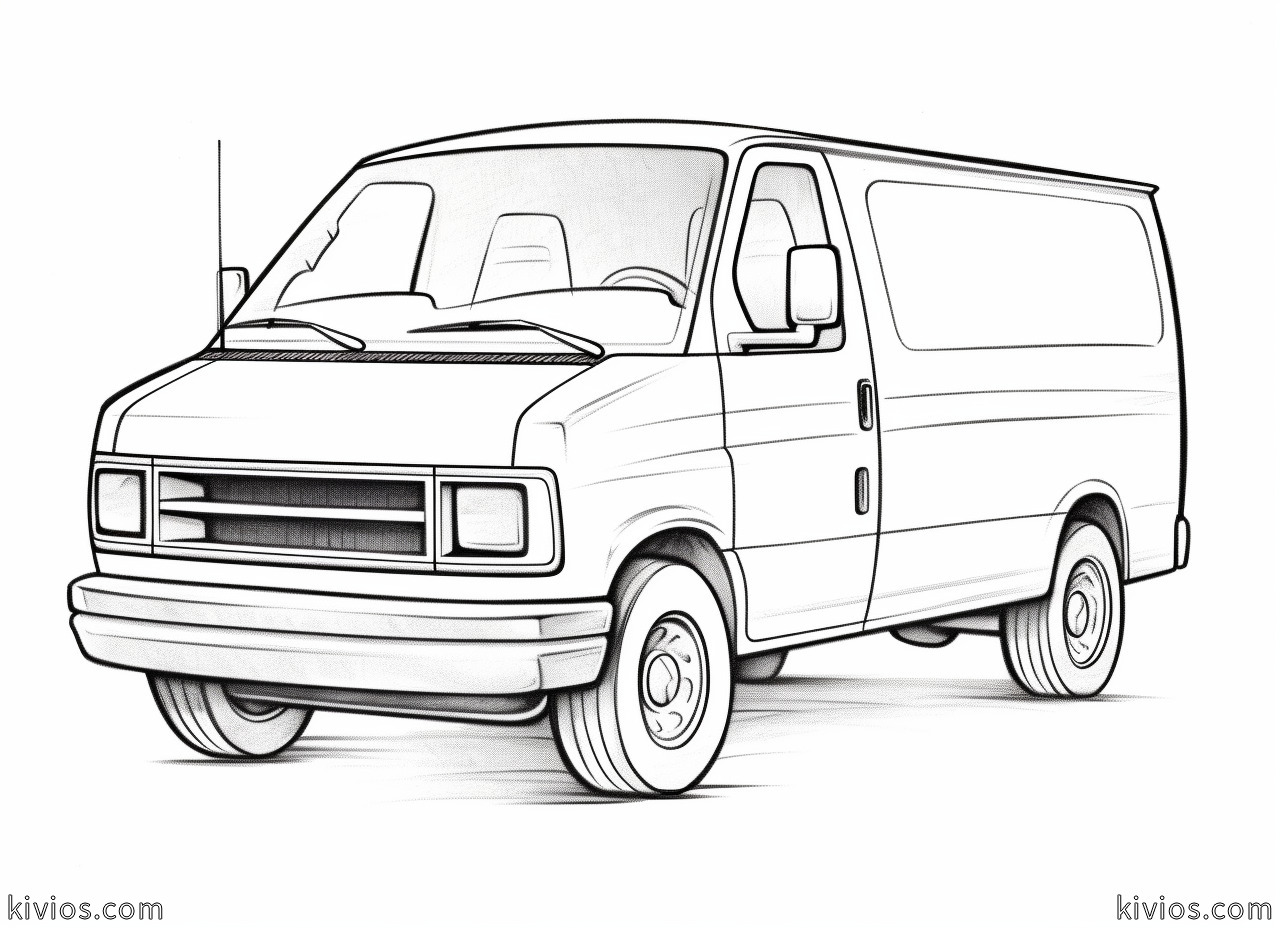 Van Coloring Pages - Kivios