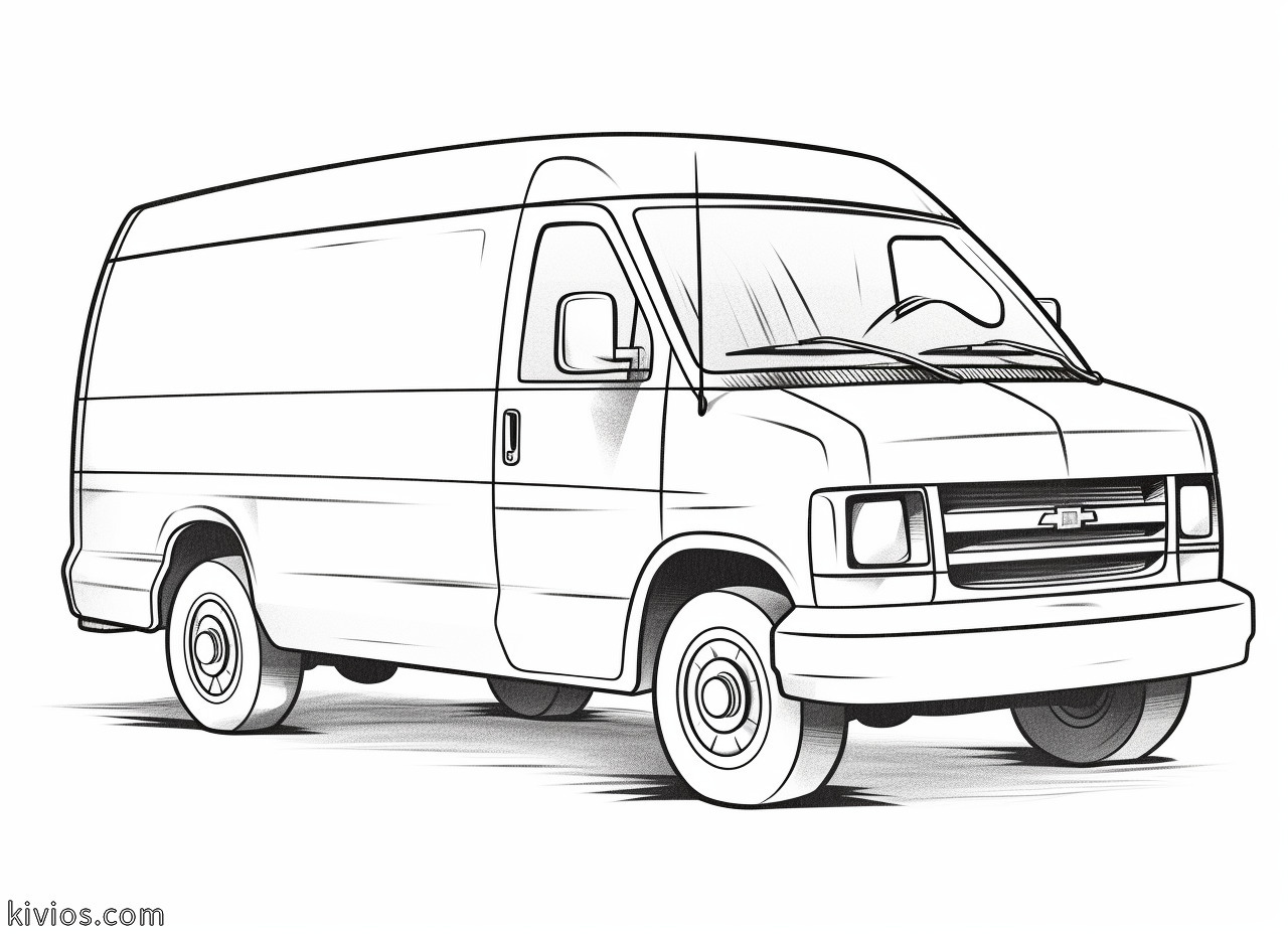 Van Coloring Pages - Kivios