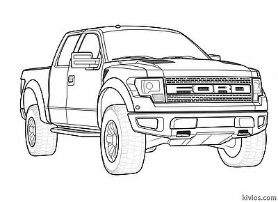 Printable Ford Raptor Coloring Pages Kidsworksheetfun