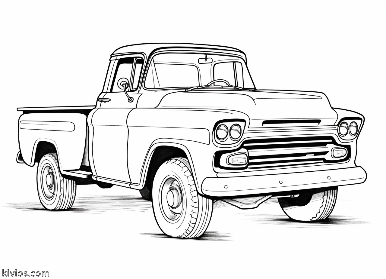 Truck Coloring Pages - Kivios, image size:1280x928
