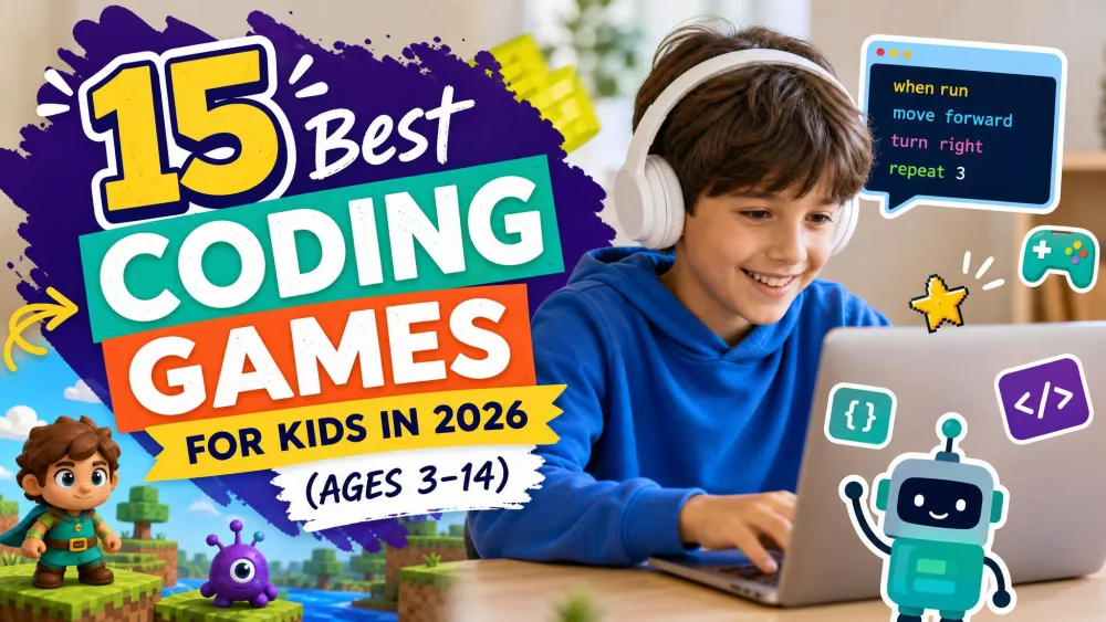 15 Best Coding Games for Kids in 2026 (Ages 3-14)