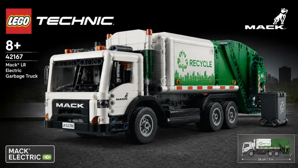 LEGO Technic Mack LR Electric Garbage Truck 42167