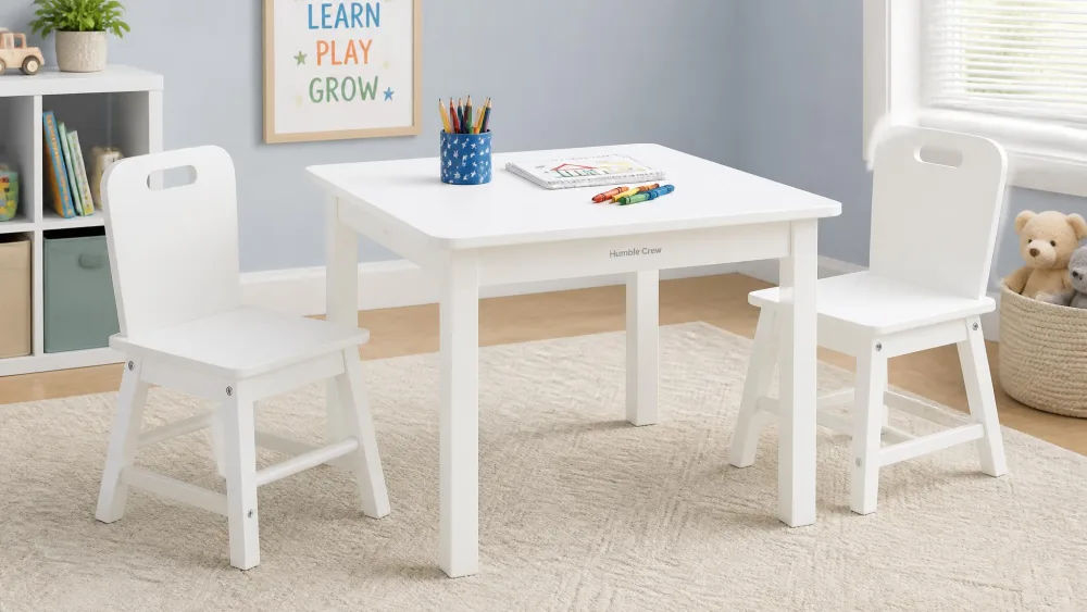 Humble Crew Kids Activity Table and 2 Chairs Set