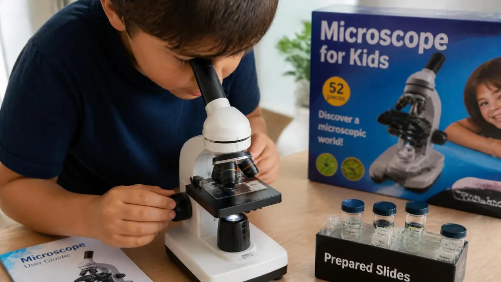National Geographic Microscope for Kids — hands-on photo