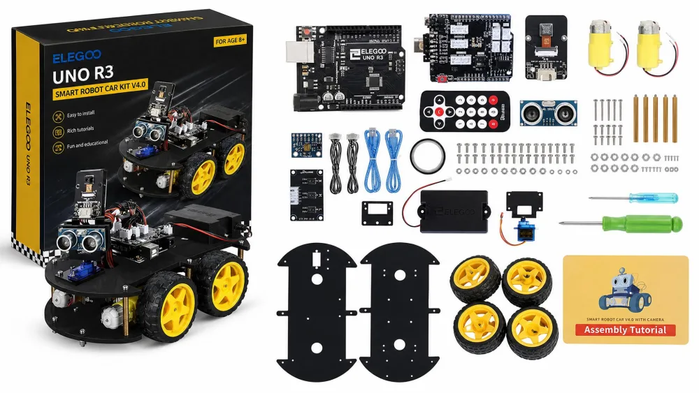 ELEGOO UNO R3 Smart Robot Car Kit V4