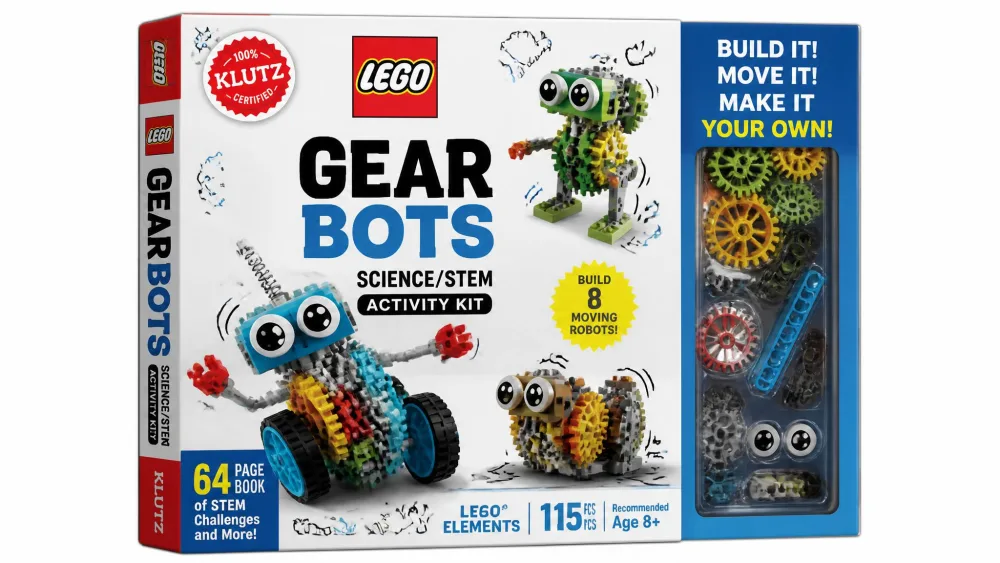 Klutz LEGO Gear Bots Science/STEM Activity Kit