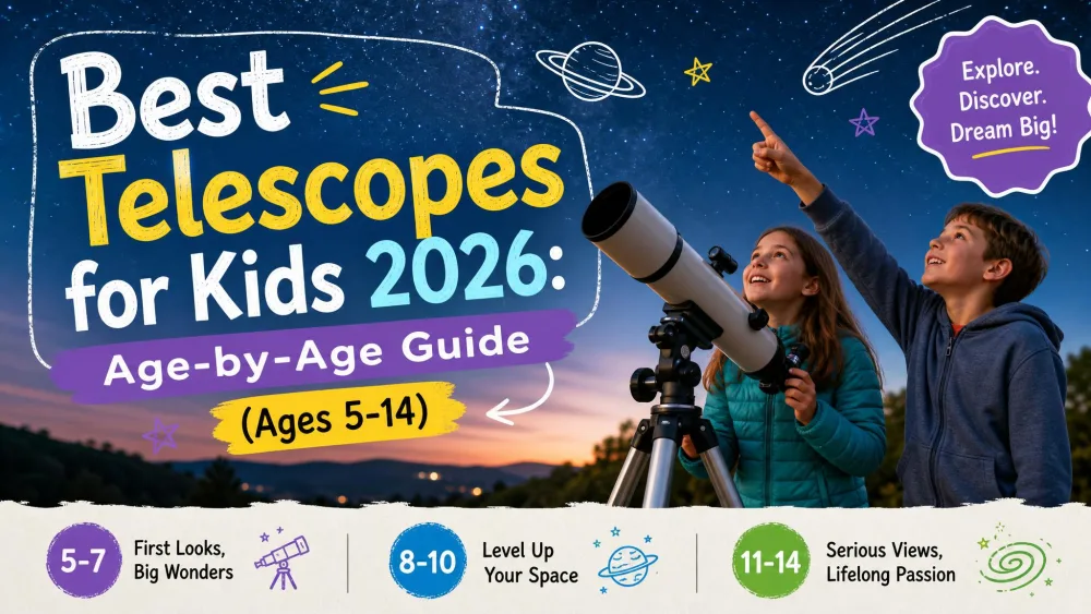 Best Telescopes for Kids 2026: Age-by-Age Guide (Ages 5-14)