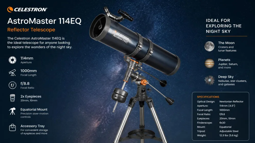 Celestron AstroMaster 114EQ