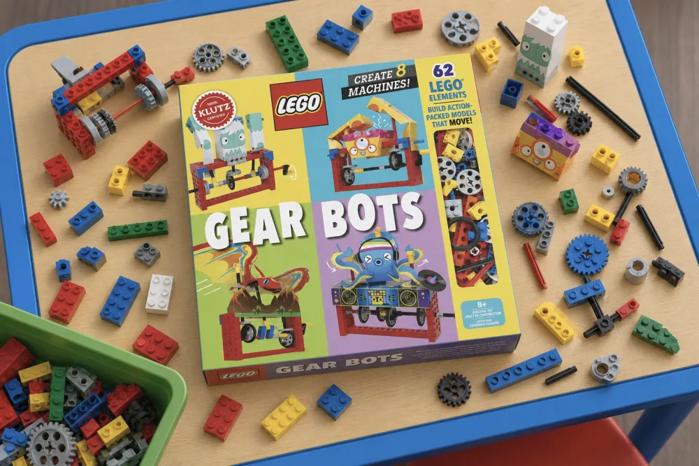 Klutz LEGO Gear Bots Science/STEM Activity Kit